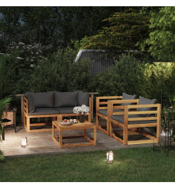 Salon de jardin 5 pcs avec...