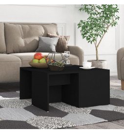 Tables basses 4 pcs Noir...