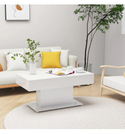 Table basse Blanc brillant...
