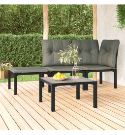 Table basse de jardin gris...