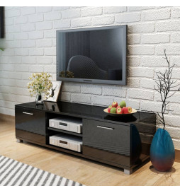 Meuble TV Noir brillant 120...