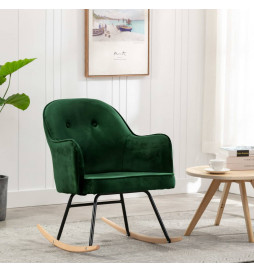 Chaise à bascule Vert foncé...