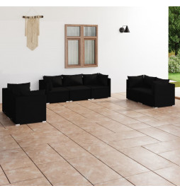 Salon de jardin 7 pcs avec...