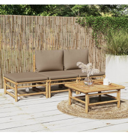 Salon de jardin 4 pcs avec...