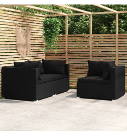 Salon de jardin 3 pcs avec...