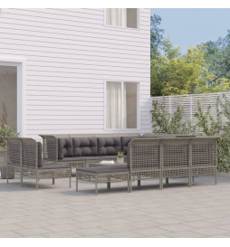 Salon de jardin 12 pcs avec...