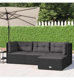 Salon de jardin 4 pcs avec...