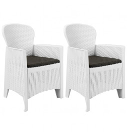 Chaise de jardin 2 pcs et...