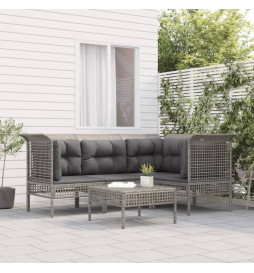 Salon de jardin 5 pcs avec...