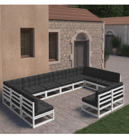 Salon de jardin 12 pcs avec...