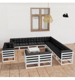 Salon de jardin 14 pcs avec...