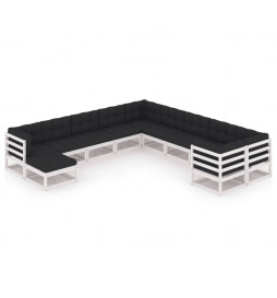 Salon de jardin 11 pcs avec...