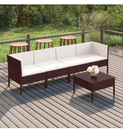 Salon de jardin 5 pcs avec...