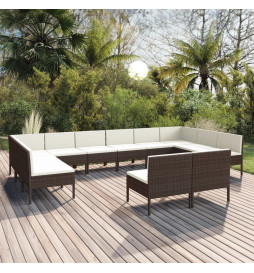 Salon de jardin 12 pcs avec...