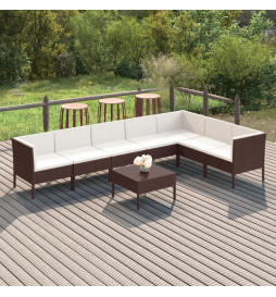 Salon de jardin 8 pcs avec...