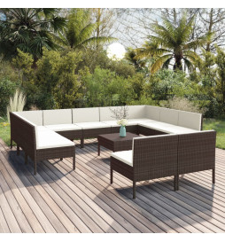 Salon de jardin 12 pcs avec...