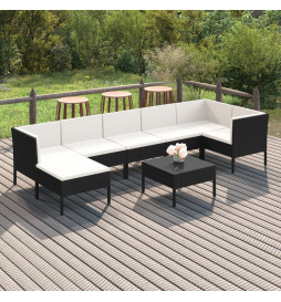 Salon de jardin 8 pcs avec...