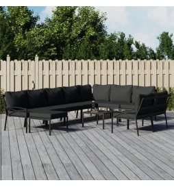 Salon de jardin 11 pcs avec...