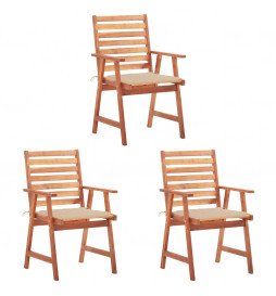 Chaises à dîner d'extérieur...