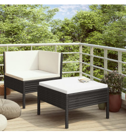 Salon de jardin 2 pcs avec...