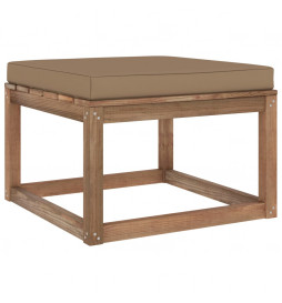 Repose-pied de jardin avec...