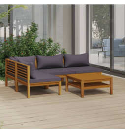 Salon de jardin 5 pcs avec...