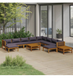 Salon de jardin 12 pcs avec...