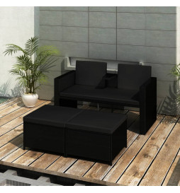 Salon de jardin 3 pcs avec...