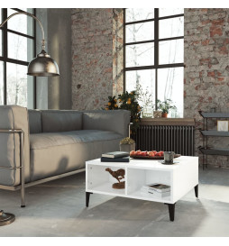 Table basse Blanc brillant...