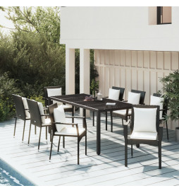 Mobilier à dîner de jardin...