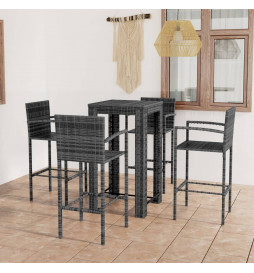 Jeu de bar de jardin 5 pcs...