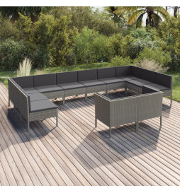 Salon de jardin 12 pcs avec...