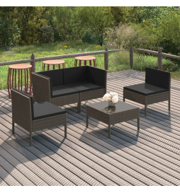 Salon de jardin 5 pcs avec...