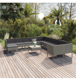 Salon de jardin 12 pcs avec...
