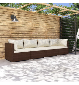 Salon de jardin 4 pcs avec...