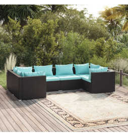 Salon de jardin 6 pcs avec...