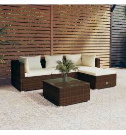 Salon de jardin 5 pcs avec...