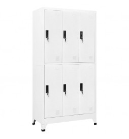 Armoire à casiers Blanc...