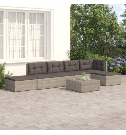 Salon de jardin 6 pcs avec...