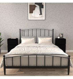 Tables de chevet 2 pcs noir...