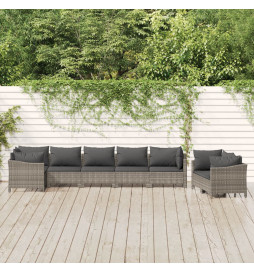 Salon de jardin 8 pcs avec...