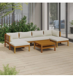 Salon de jardin 7 pcs avec...