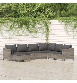 Salon de jardin 7 pcs avec...