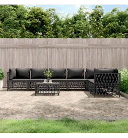 Salon de jardin 8 pcs avec...