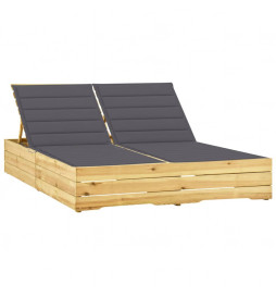 Chaise longue double avec...