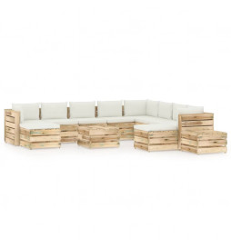 Salon de jardin 12 pcs avec...