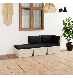 Salon de jardin palette 3...