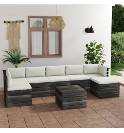 Salon palette de jardin 8...