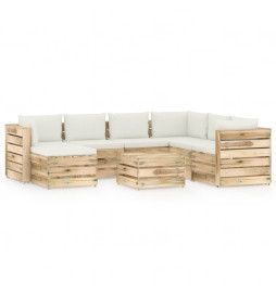 Salon de jardin 8 pcs avec...