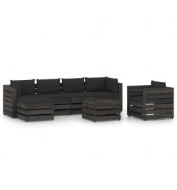Salon de jardin 7 pcs avec...
